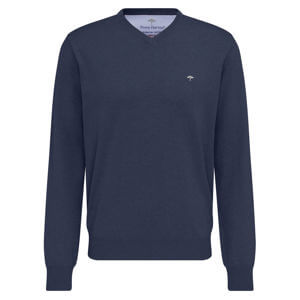 Fynch Hatton Navy V-Neck Sweater